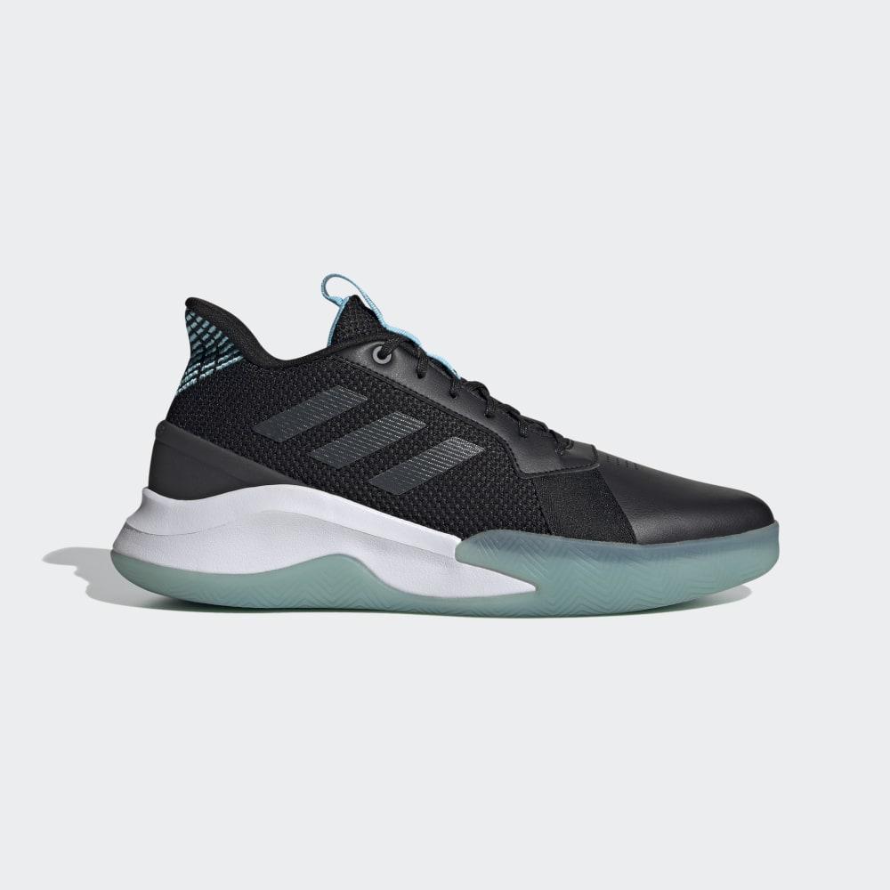 Adidasi Baschet Adidas RunTheGame Barbati Romania - Negrii/Gri/Albastri Deschis EG0983